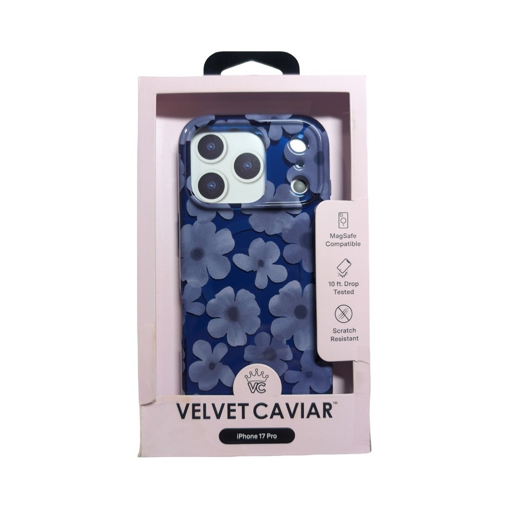 D3-O VELVET CAVIAR - MagSafe Case for Apple iPhone 17 Pro - Midnight Blossom